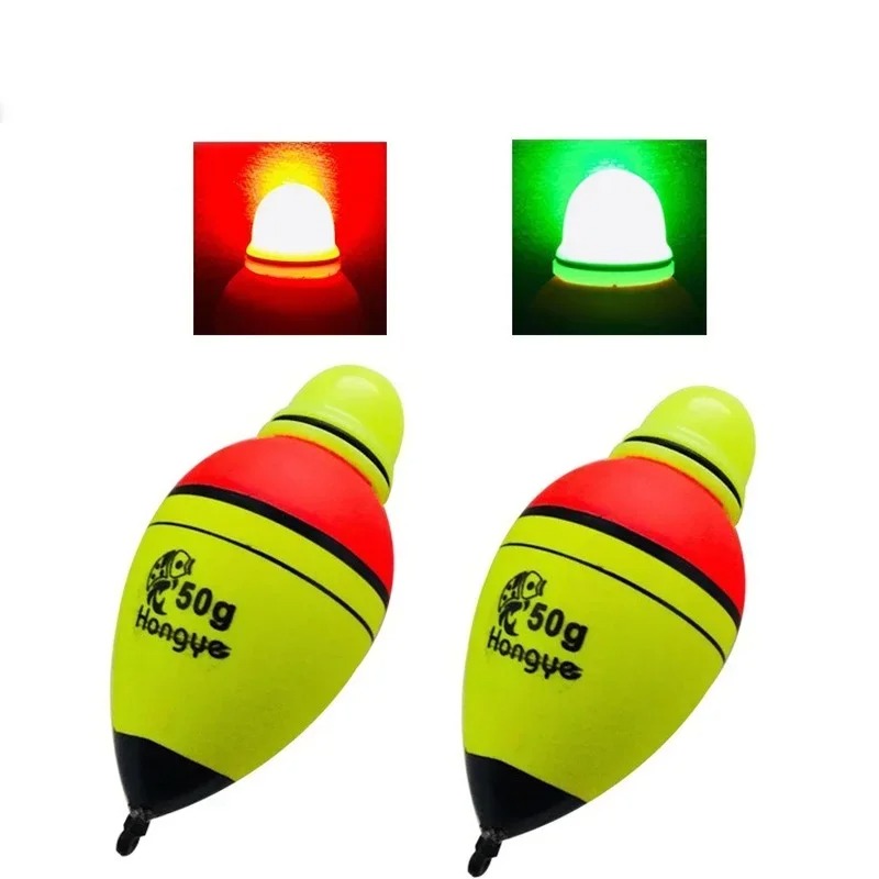 Night Float Fishing - 2/4Pcs 30/40/50/60/70/80g/100g EVA 빛나는 낚시 밤