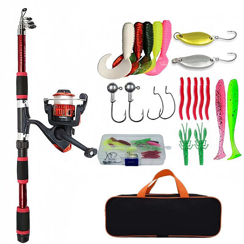 Fishing Equipment Online - 낚시대 세트 텔레스코픽 낚싯대와 스피닝 릴