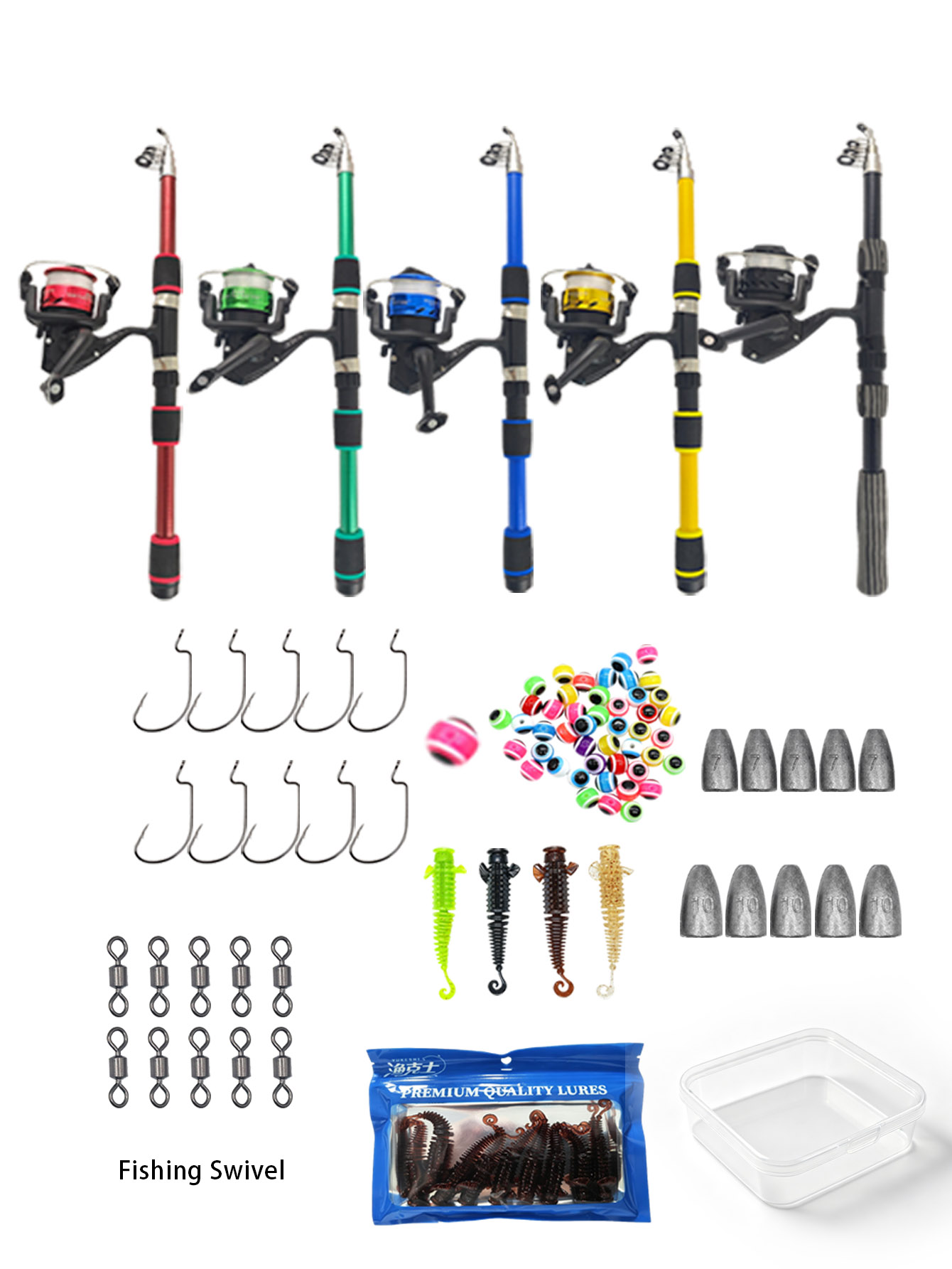 1.8m 텔레스코픽 낚싯대 콤보 세트: 스피닝 릴, 루 - Fishing Equipment Online 리뷰 및 가격