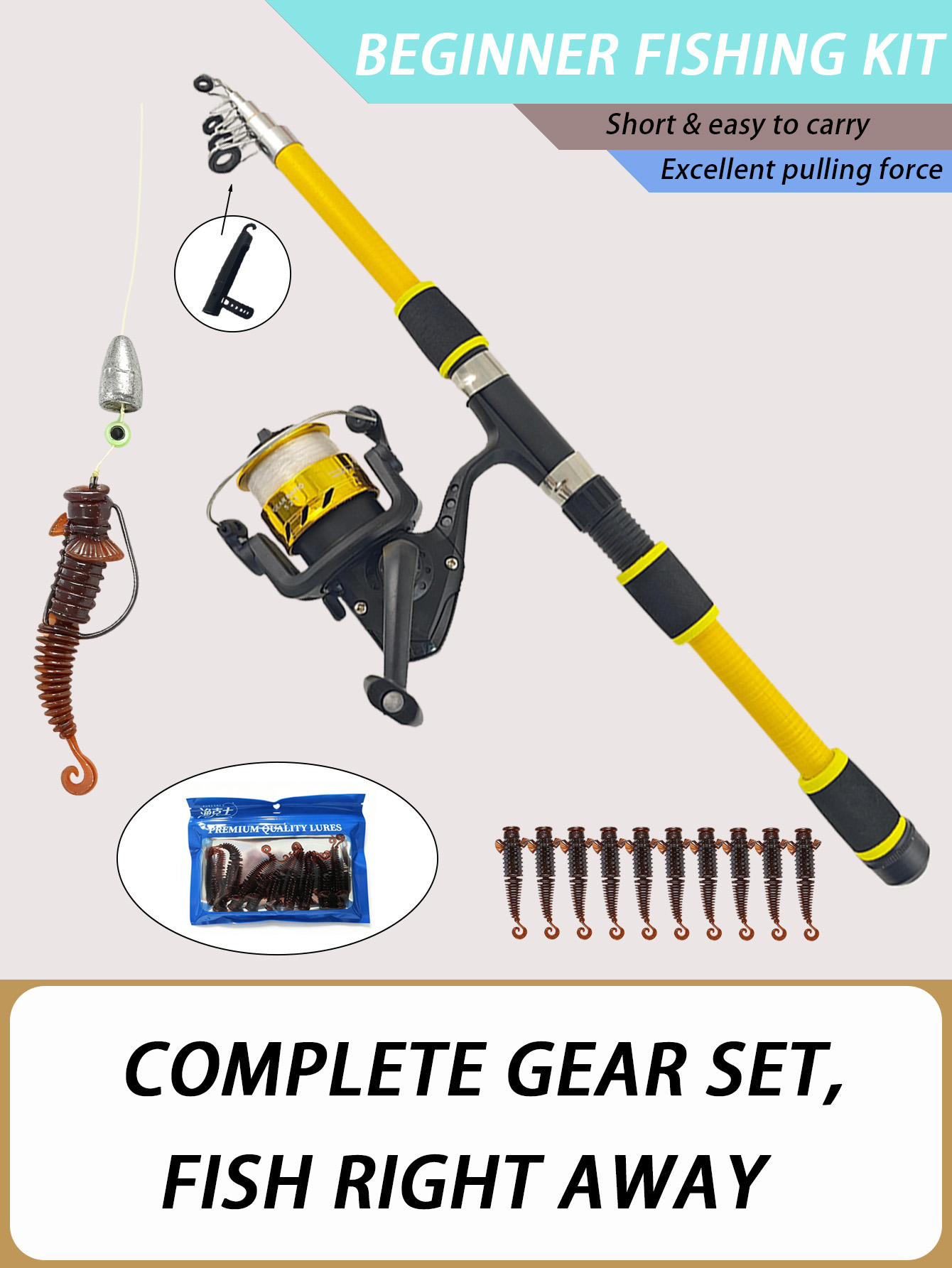 1.8m 텔레스코픽 낚싯대 콤보 세트: 스피닝 릴, 루 - Fishing Equipment Online 리뷰 및 가격