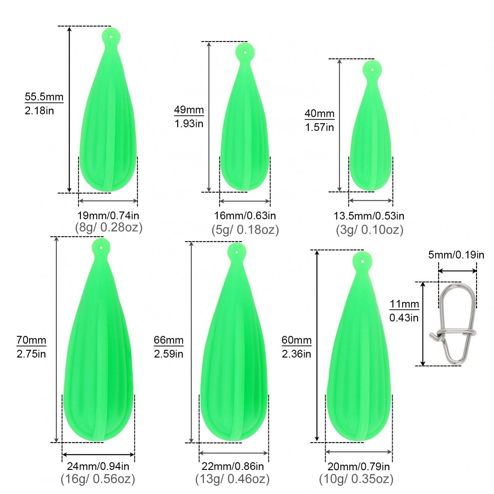 어두운 실리콘의 글로우 3g 5g 8g 10g 13g  - Night Float Fishing 리뷰 및 가격