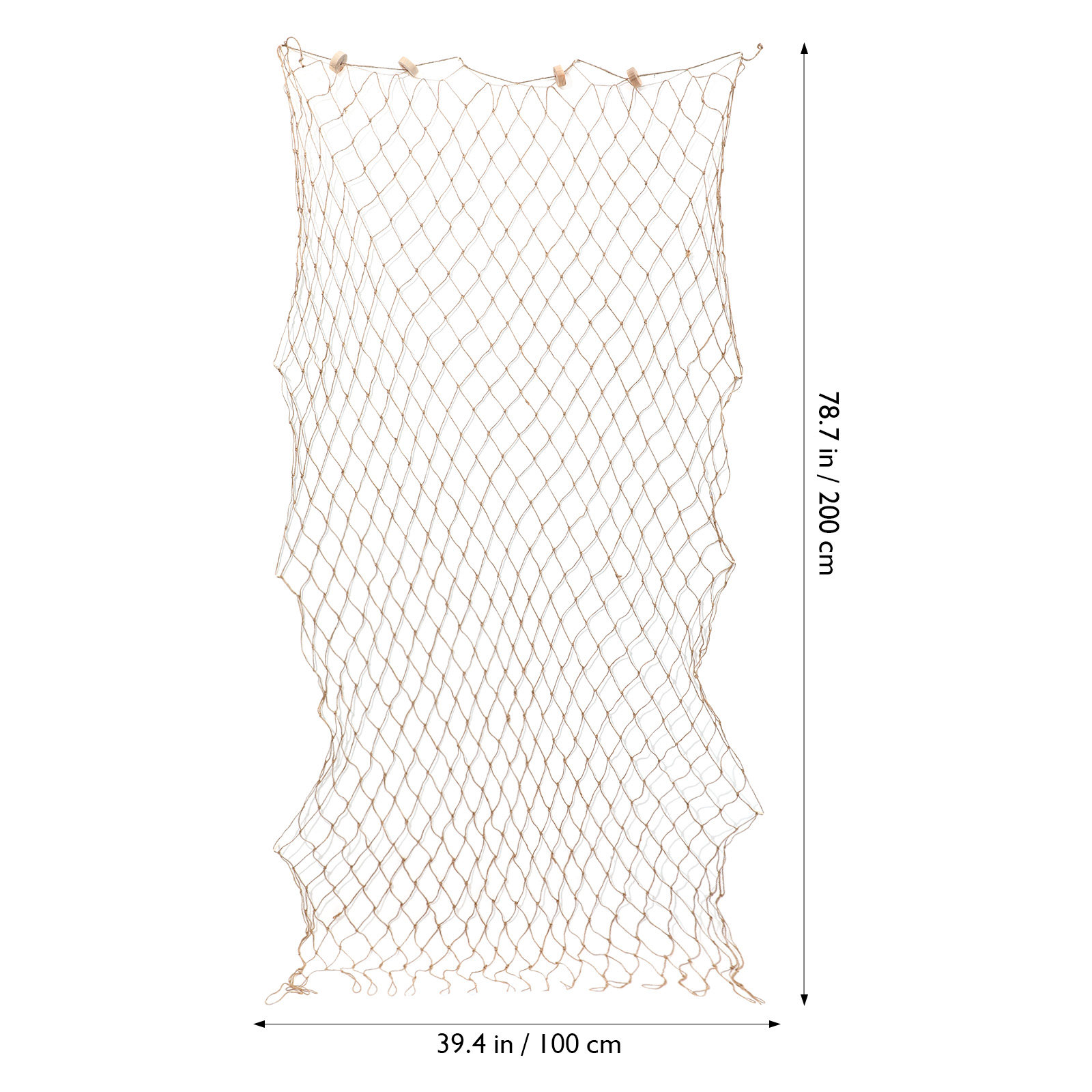 낚시망 벽 장식 지중해 스타일 200x100cm 연갈색 - Fishing Net 리뷰 및 가격