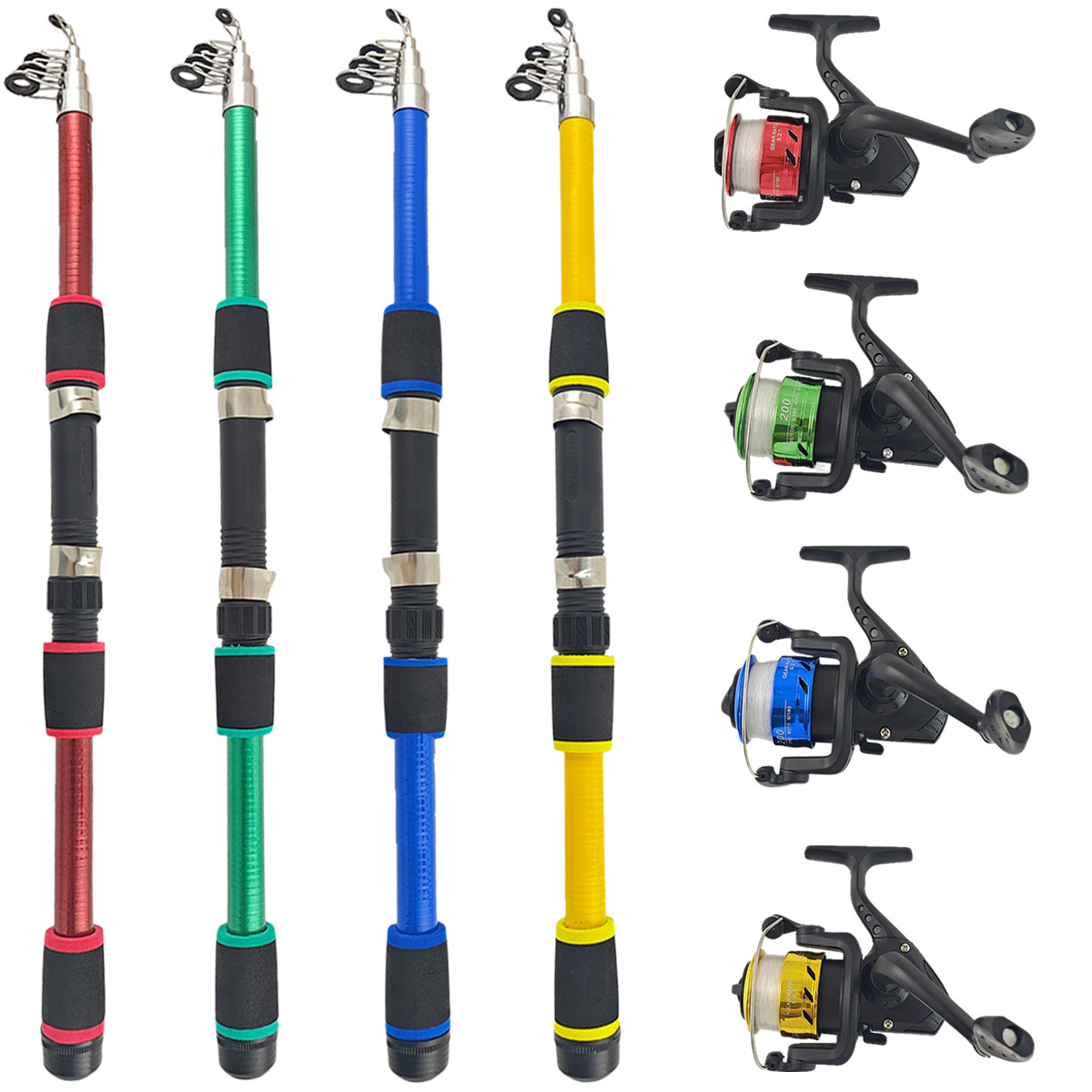 미니 텔레스코픽 바다 낚싯대 세트(스피닝릴, EVA 논 - Fishing Equipment For Kids 리뷰 및 가격