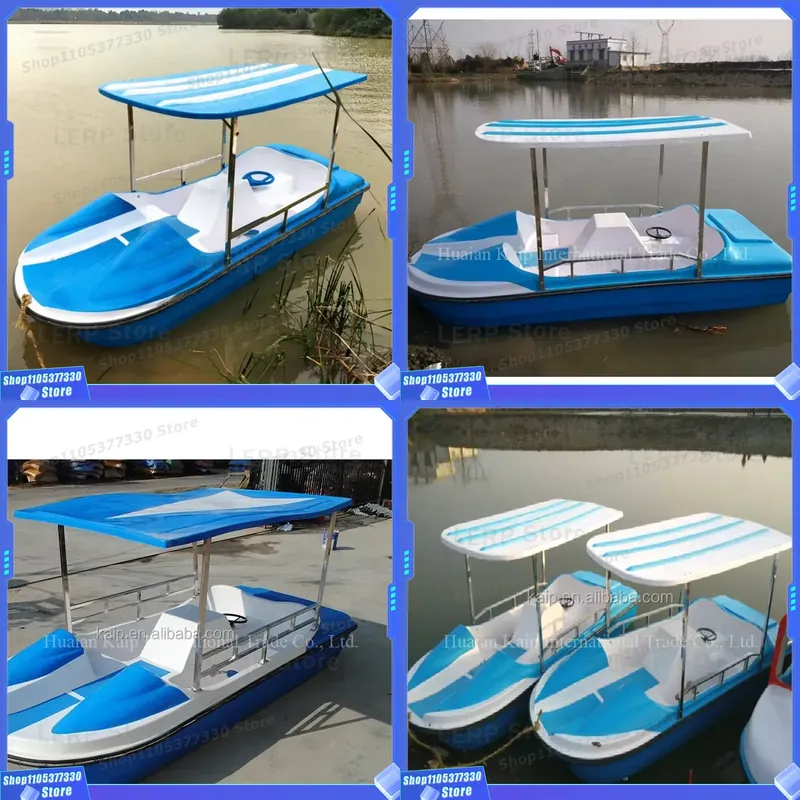 핫세일 블루 유리섬유 페달보트 맞춤형 로고 4인승 낚시 - Fishing Equipment Logos 리뷰 및 가격