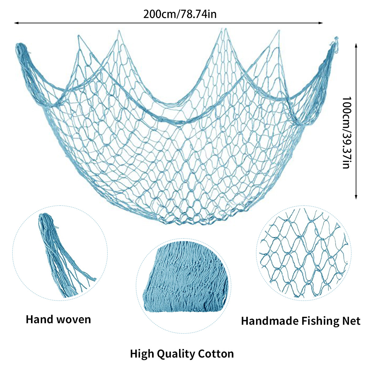 2Pcs 낚시 그물 벽걸이 장식품 면화 장식 낚시 그물 - Fishing Net 리뷰 및 가격