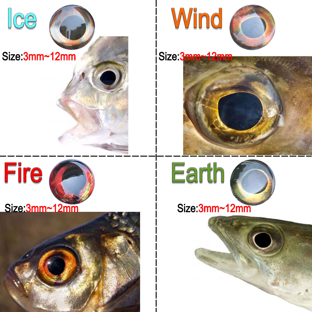 ICERIO 100PCS 홀로그램 3D 4D 물고기 눈 - Fishing Equipment Parts 리뷰 및 가격