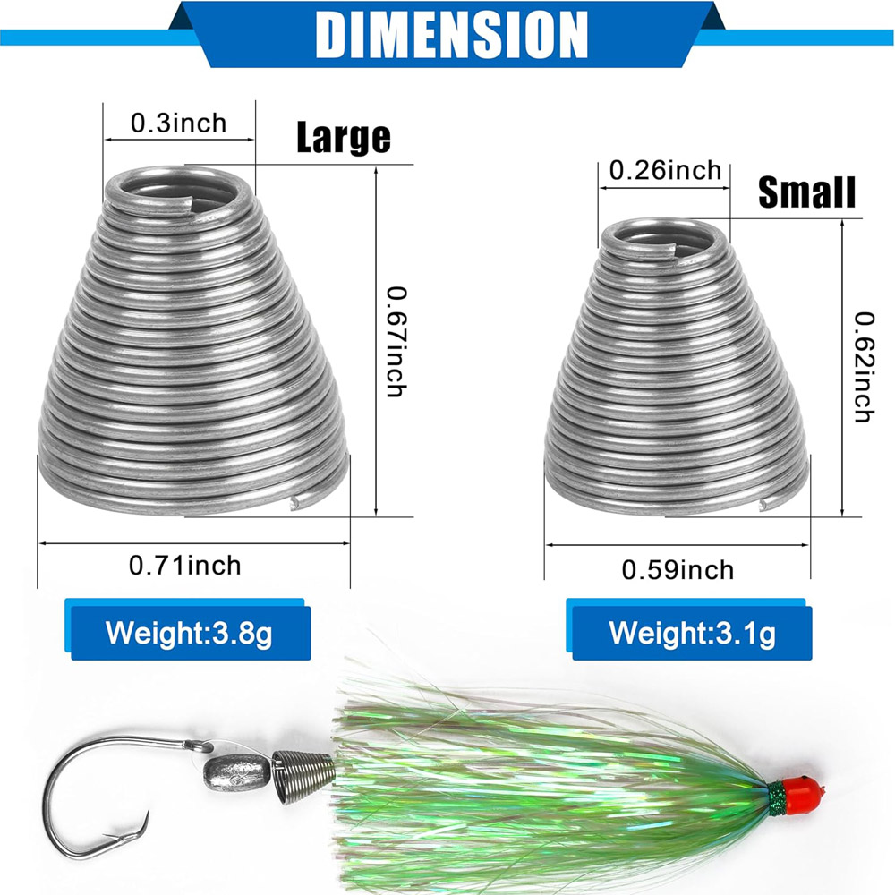 20Pcs Ballyhoo 미끼 장비 스프링 스테인레스 - Fishing Equipment Wholesale 리뷰 및 가격