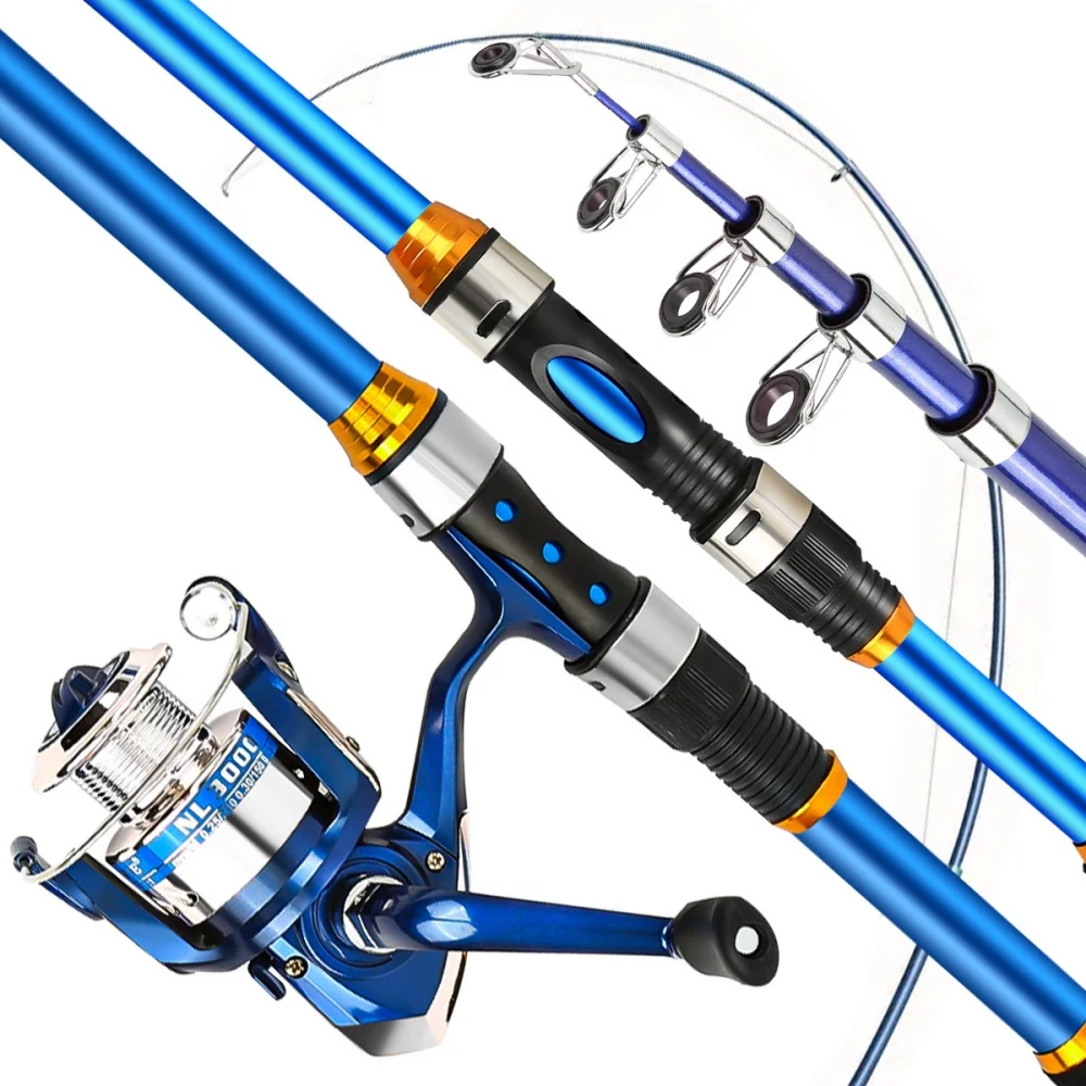 릴 및 액세서리가 포함된 2.1-3.6M 텔레스코픽 유 - Fishing Equipment For Kids 리뷰 및 가격
