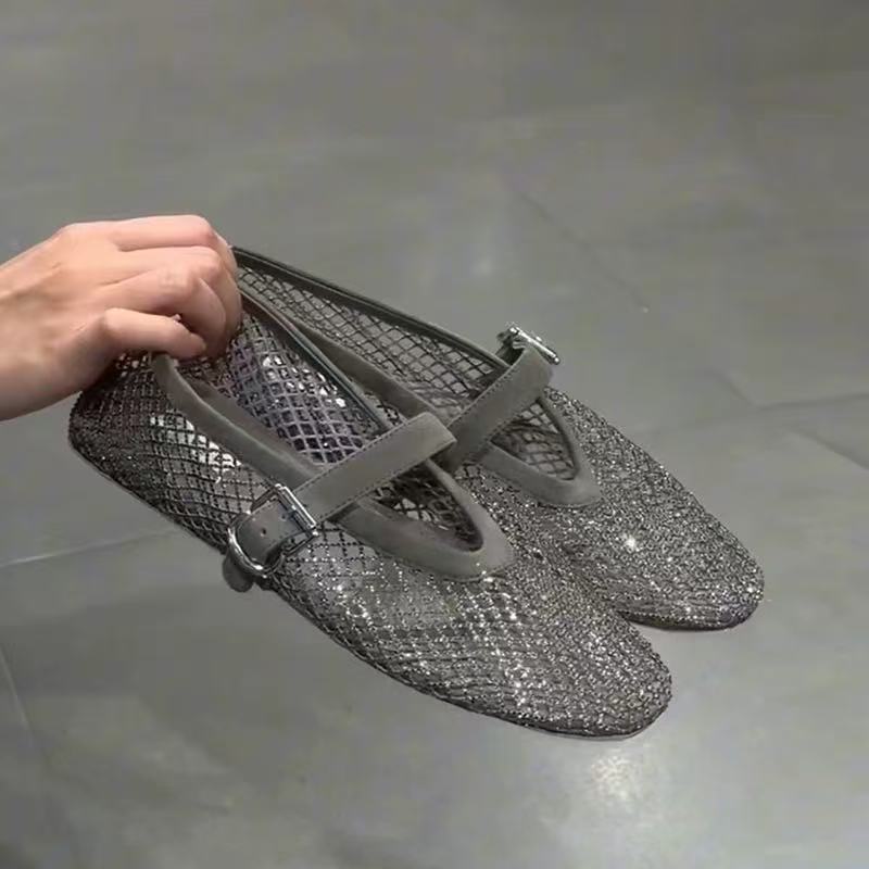 속이 빈 라인스톤 바오토우 샌들 여성용 2026 신상  - Fishing Net 리뷰 및 가격