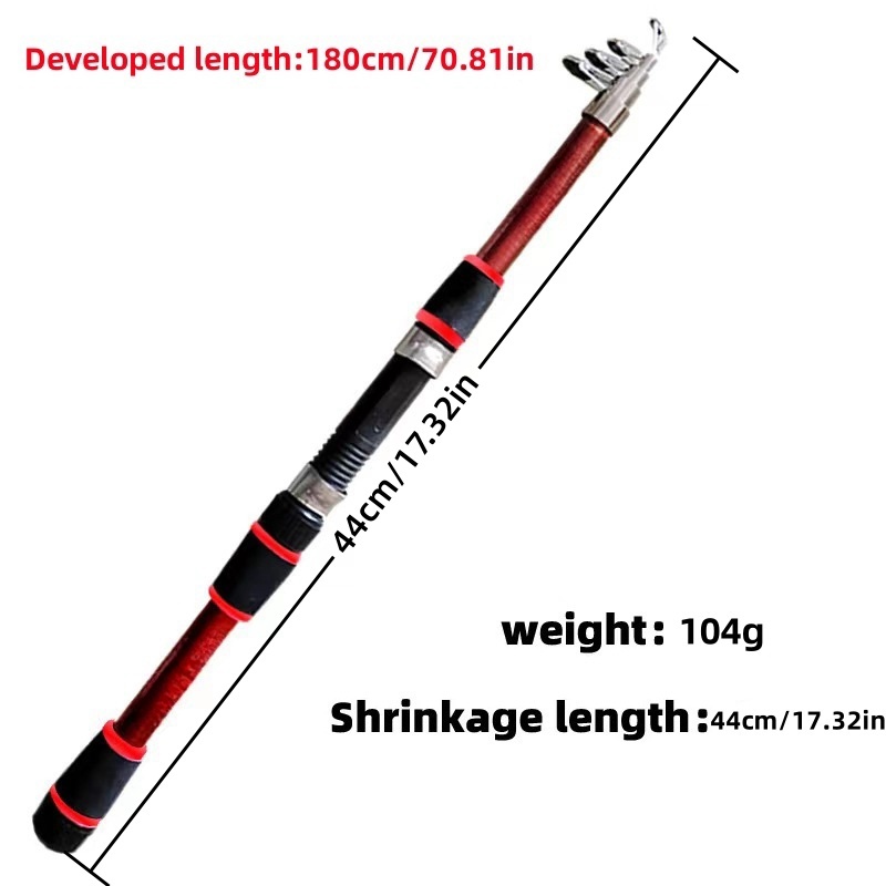 낚시대 세트 텔레스코픽 낚싯대와 스피닝 릴 미끼 후크가 - Fishing Equipment Online 리뷰 및 가격