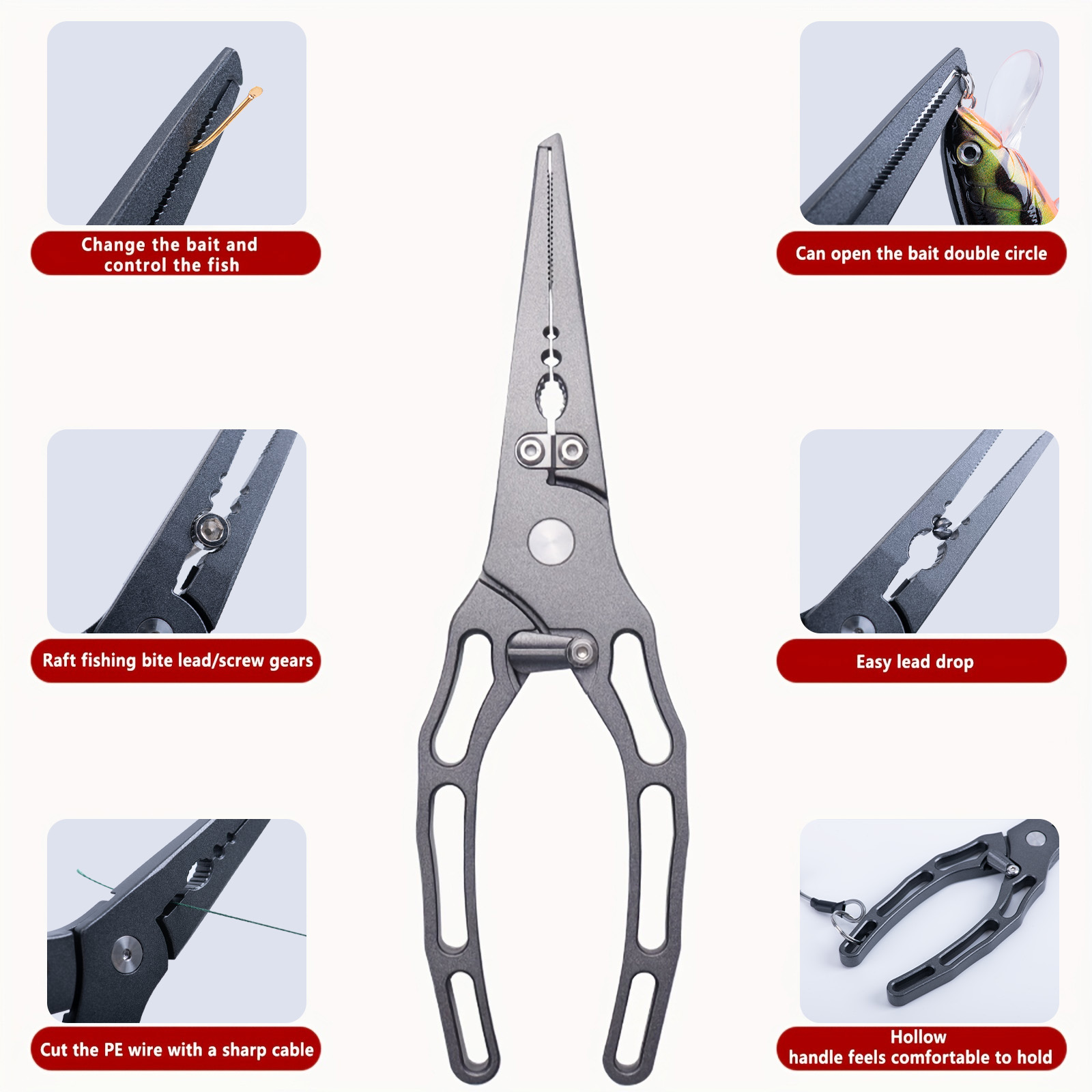 낚시 플라이어 및 피쉬 그리퍼 콤보 키트, 녹슬지 않는 - Fishing Equipment Parts 리뷰 및 가격